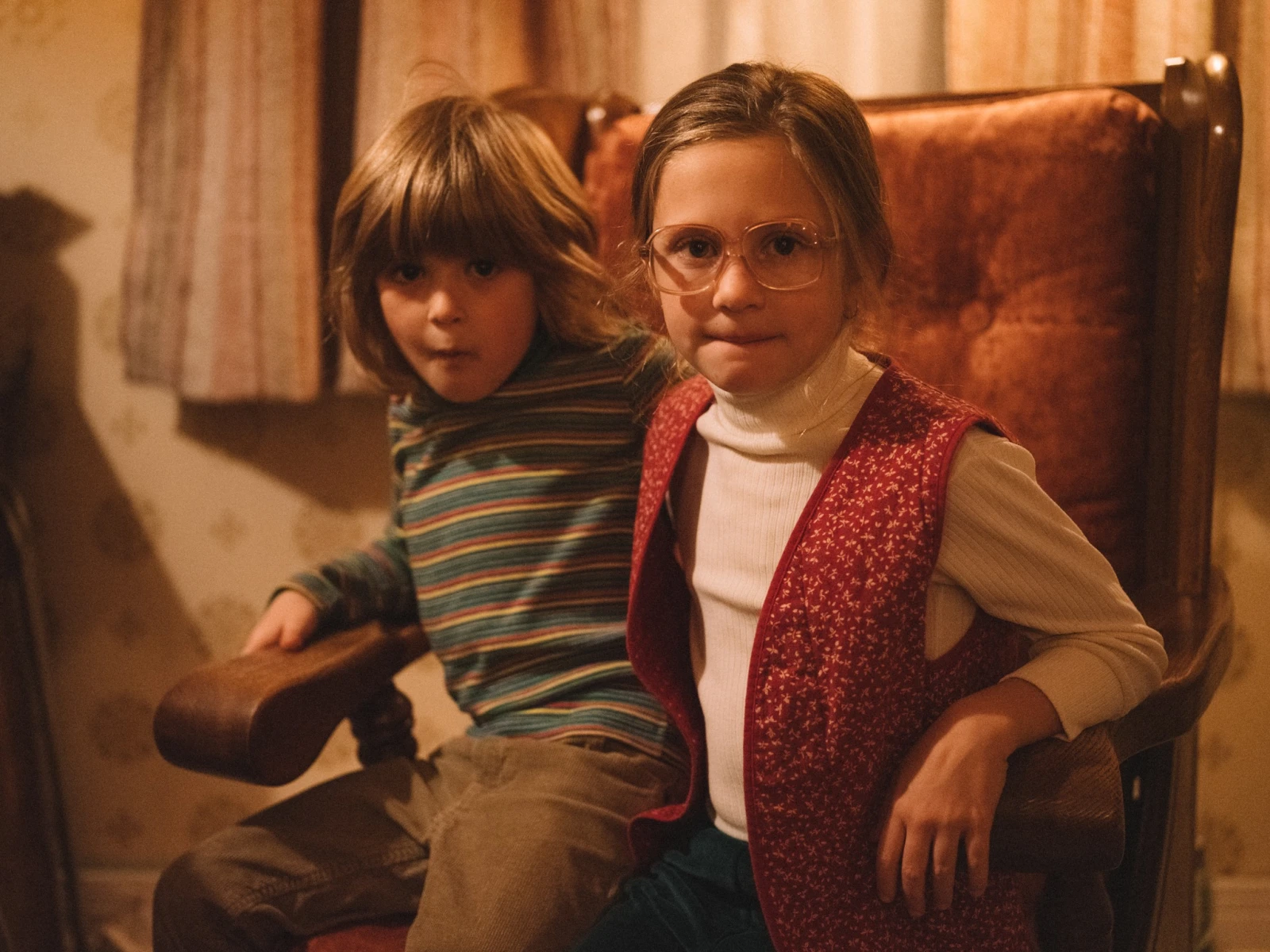 Sur le tournage du court-métrage Les grandes claques, 9 ans.