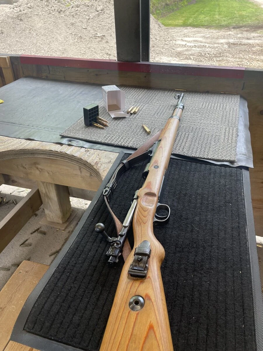 Une Mauser K98k, l’arme des soldats allemands pendant la Deuxième Guerre mondiale.