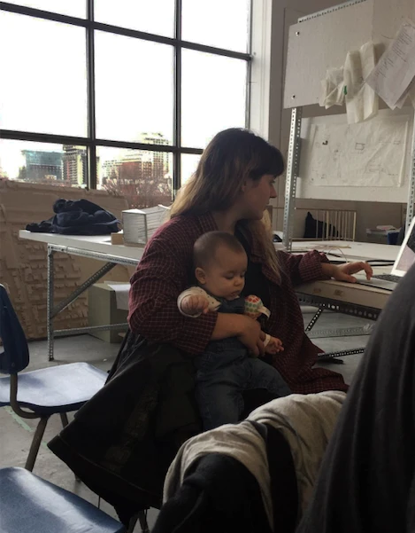 Naomi Grenier et sa fille inscrite au CPE Tortue Têtue.