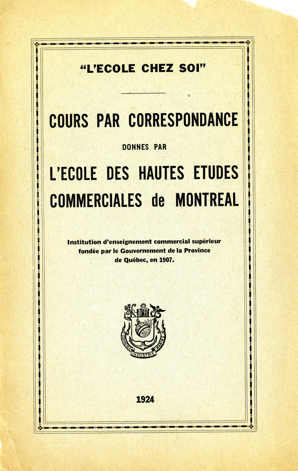 Crédit : Archives – HEC Montréal