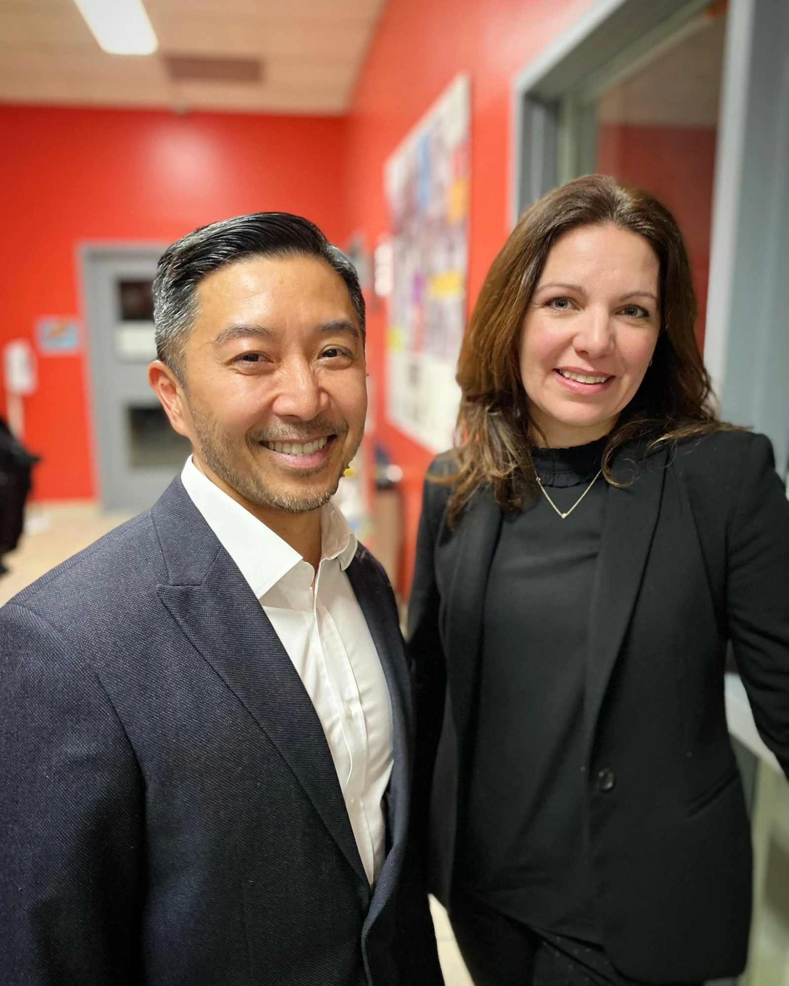 Caroline Dusablon du CIUSSS et Tung Tran du MSSS.