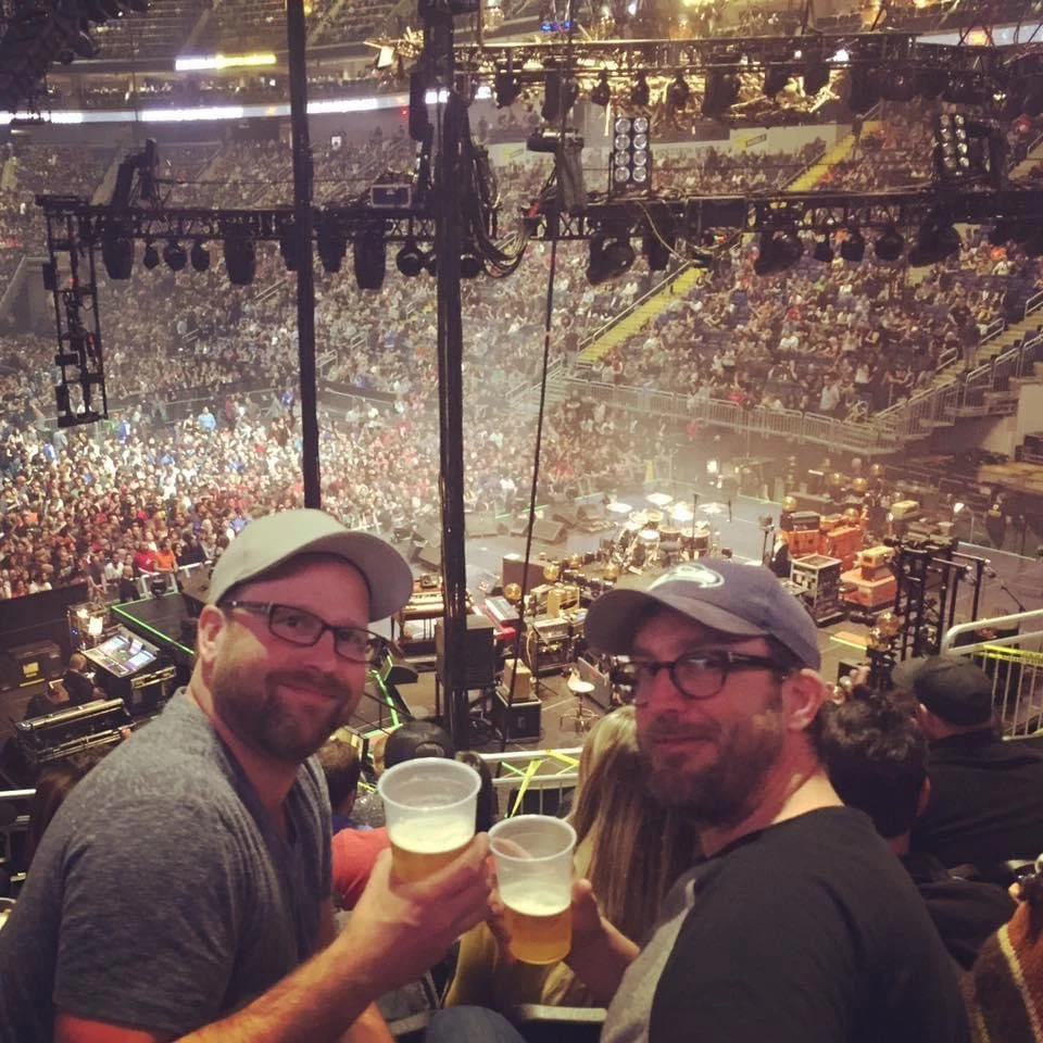 Pearl Jam à Québec avec l’ami Pat.