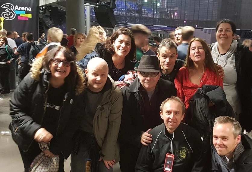 Photo de groupe pour U2 à Dublin.