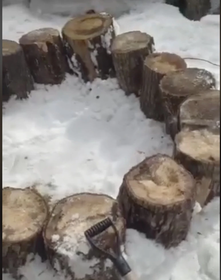 Un rond de bûches, c’était notre base…