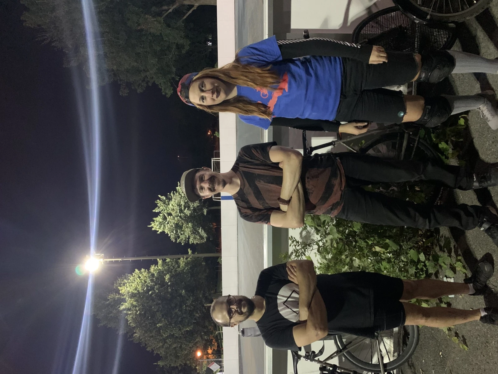 Raphaël, Germain et Julia entre deux parties