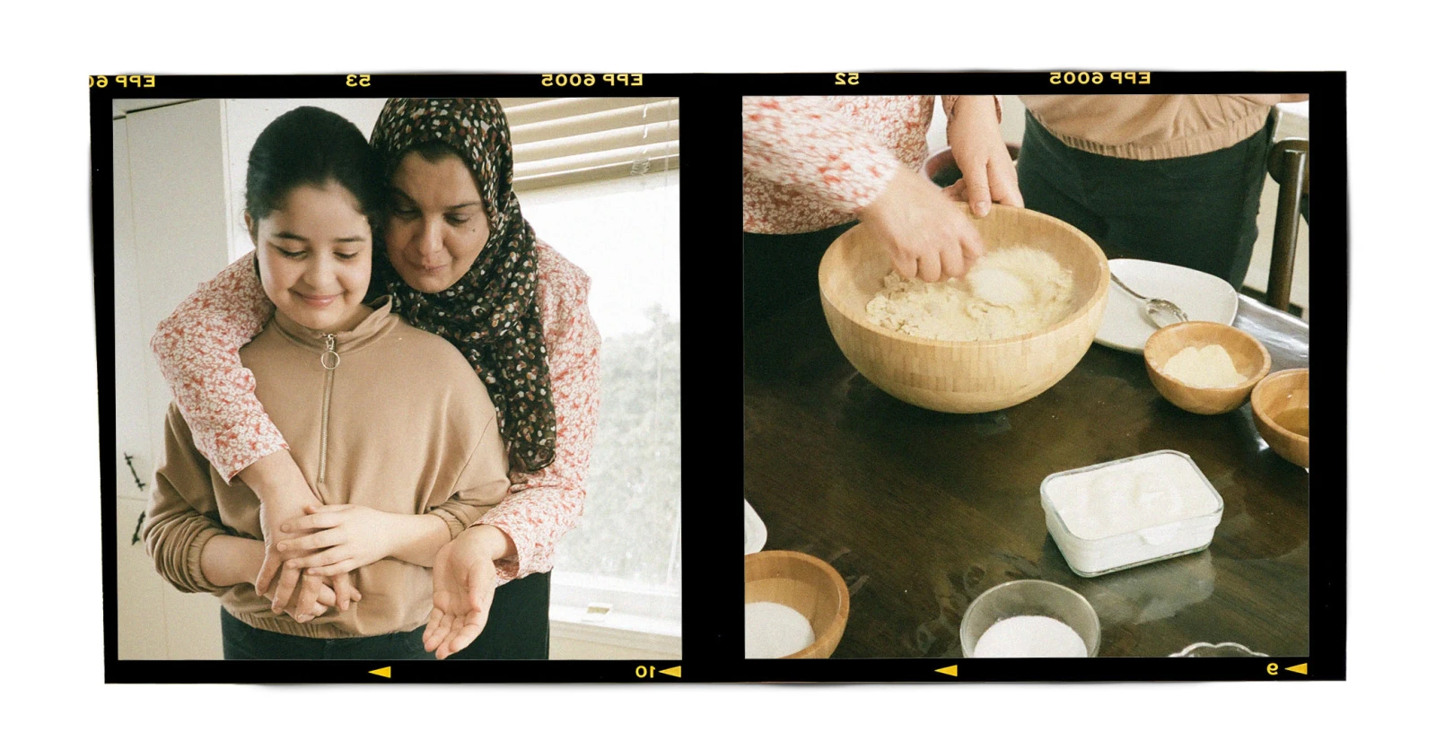 film borders, Blank medium format (6×6) color film frame