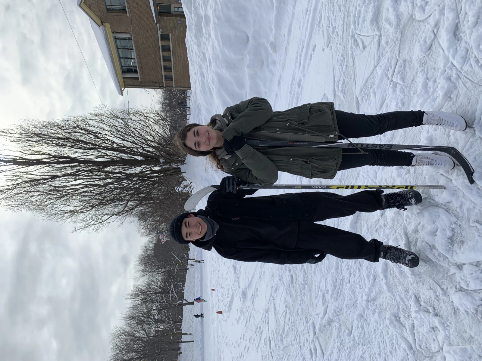 Ben et Yasmine qui profitent de leur journée pédagogique