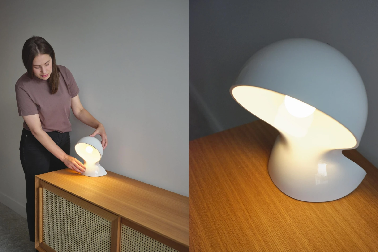 Pour une lampe de table, qu’on placera en décoration sur le buffet ou sur une table de chevet, il est recommandé d’utiliser une ampoule de type classique. Dans ce cas-ci, la température de couleur se situe à 2800 kelvins, diffusant un blanc plutôt chaud.
