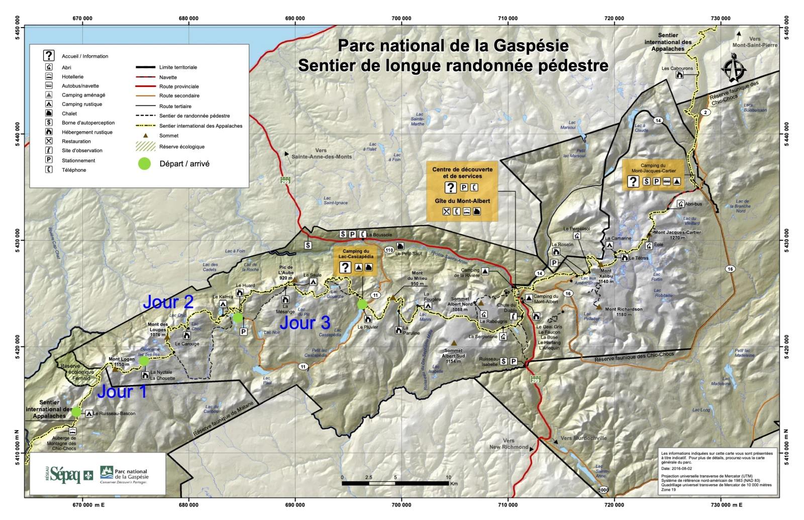 L’itinéraire anticipé.