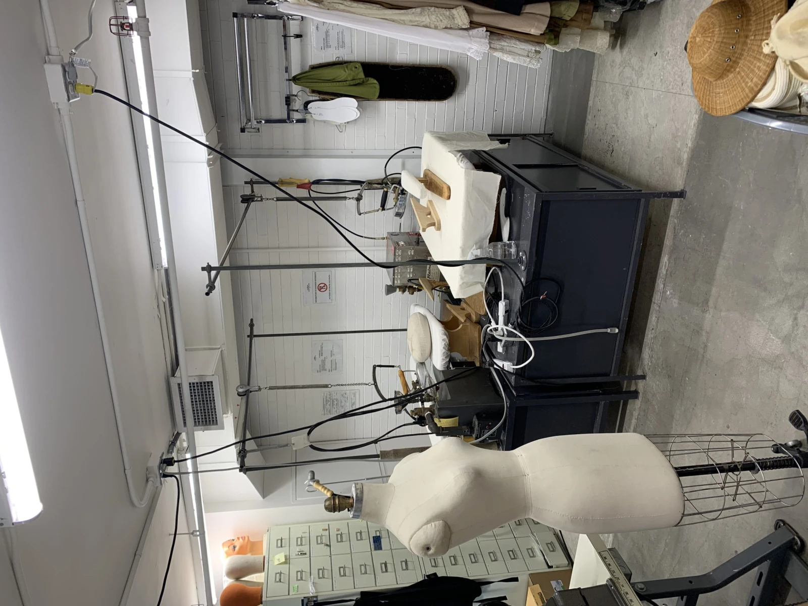 L’atelier de couture et de réparation des pièces