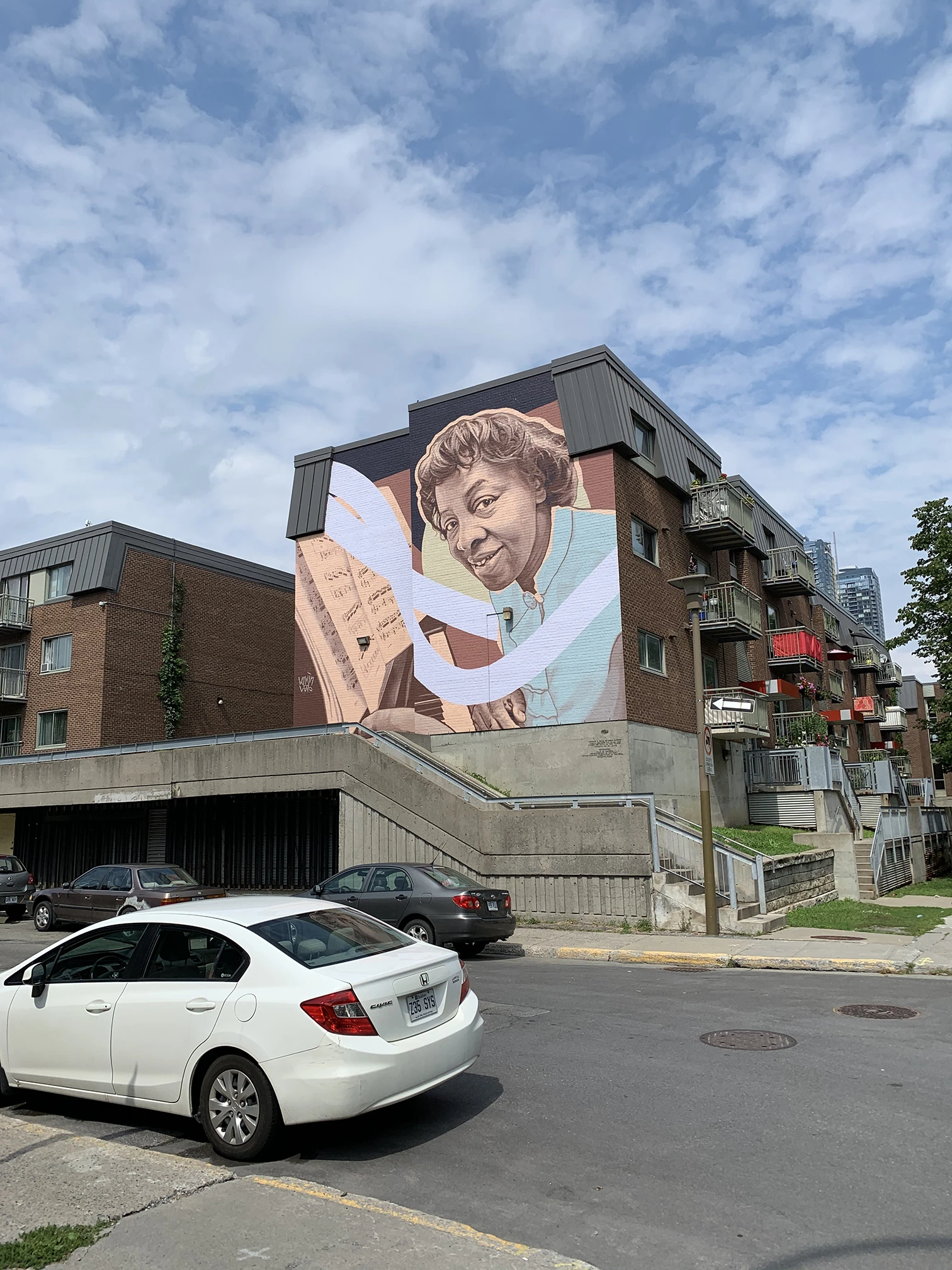 Une murale de Daisy Peterson Sweeney, soeur d’Oscar Peterson et professeure de musique de nombreux musiciens célèbres dont Oliver Jones.