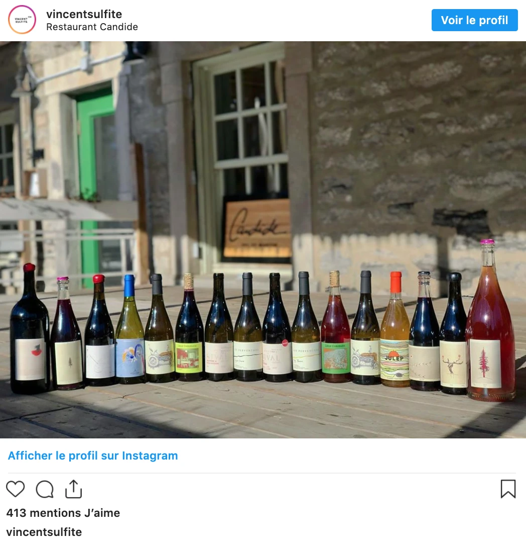 Vin québécois, @vincentsulfite