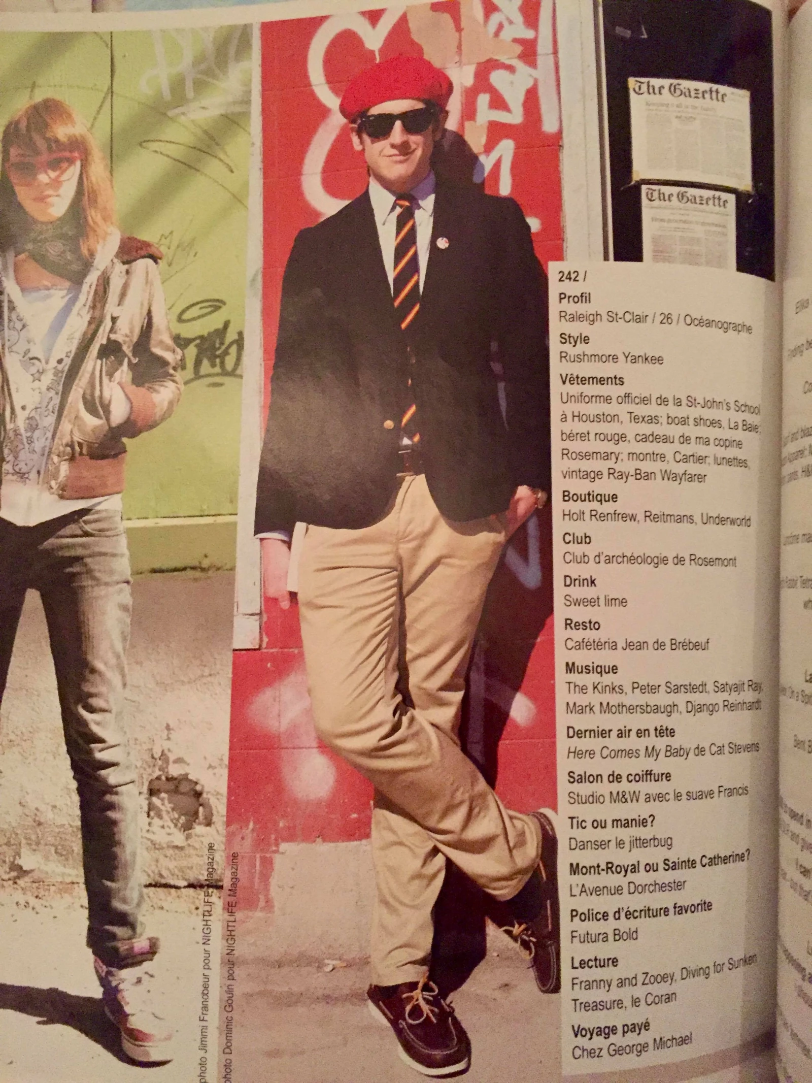 Il n’y a pas plus « années 2000 » que de montrer son look Wes Anderson/Vampire Weekend dans la section « Street Style » du magazine Nightlife.