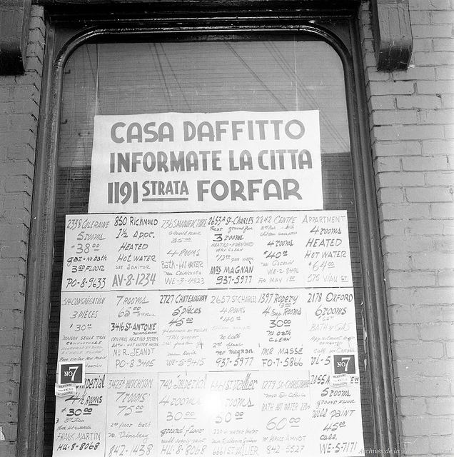 Calmons-nous, la loi 101 n’existait pas encore. – Archives de la Ville de Montréal