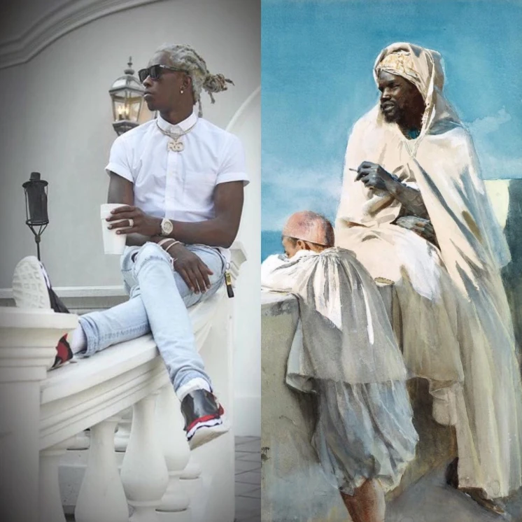 Peinture originale : Man and boy in Algiers by Anders Zorn (1887)