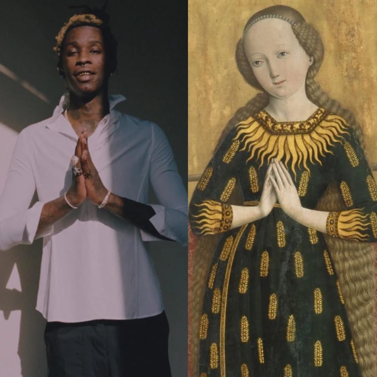 Peinture originale : Madonna of Ears, Salzburg (c.1490)