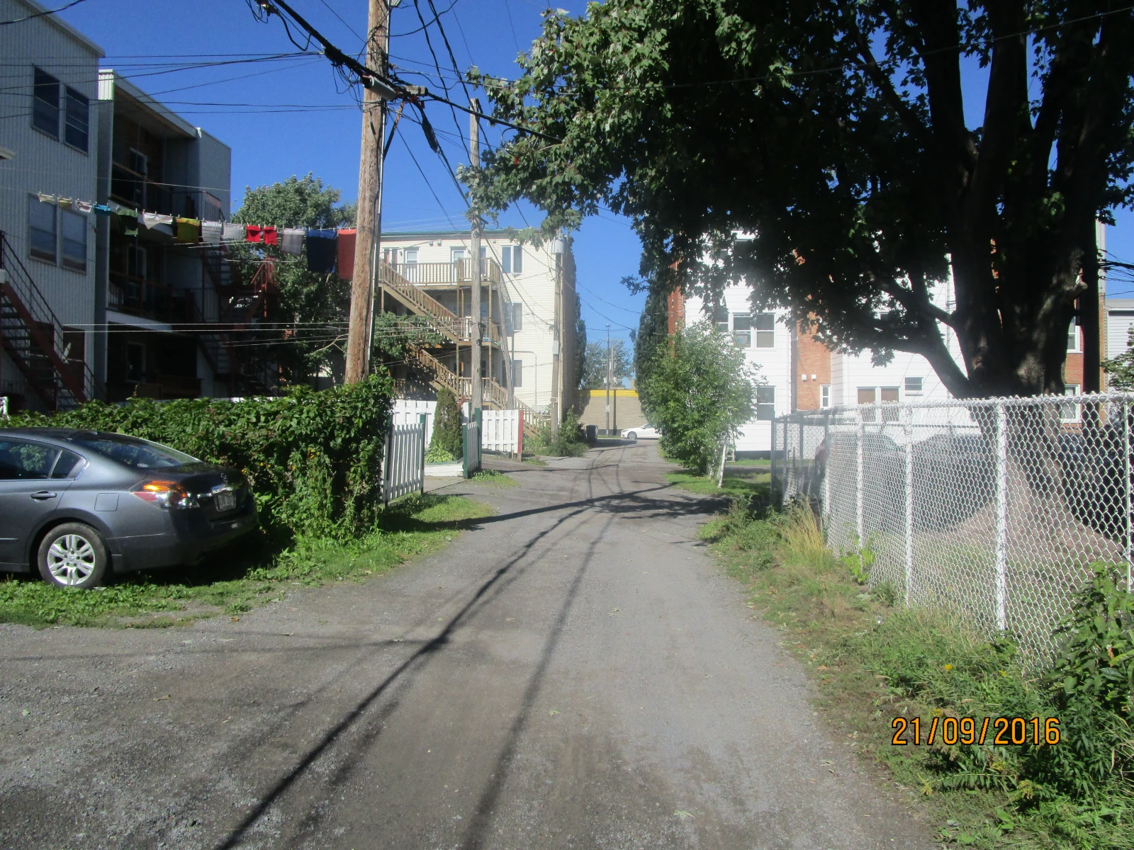 Les ruelles qui m’ont vu grandir, au coin de la 15e rue et de la 4e avenue.