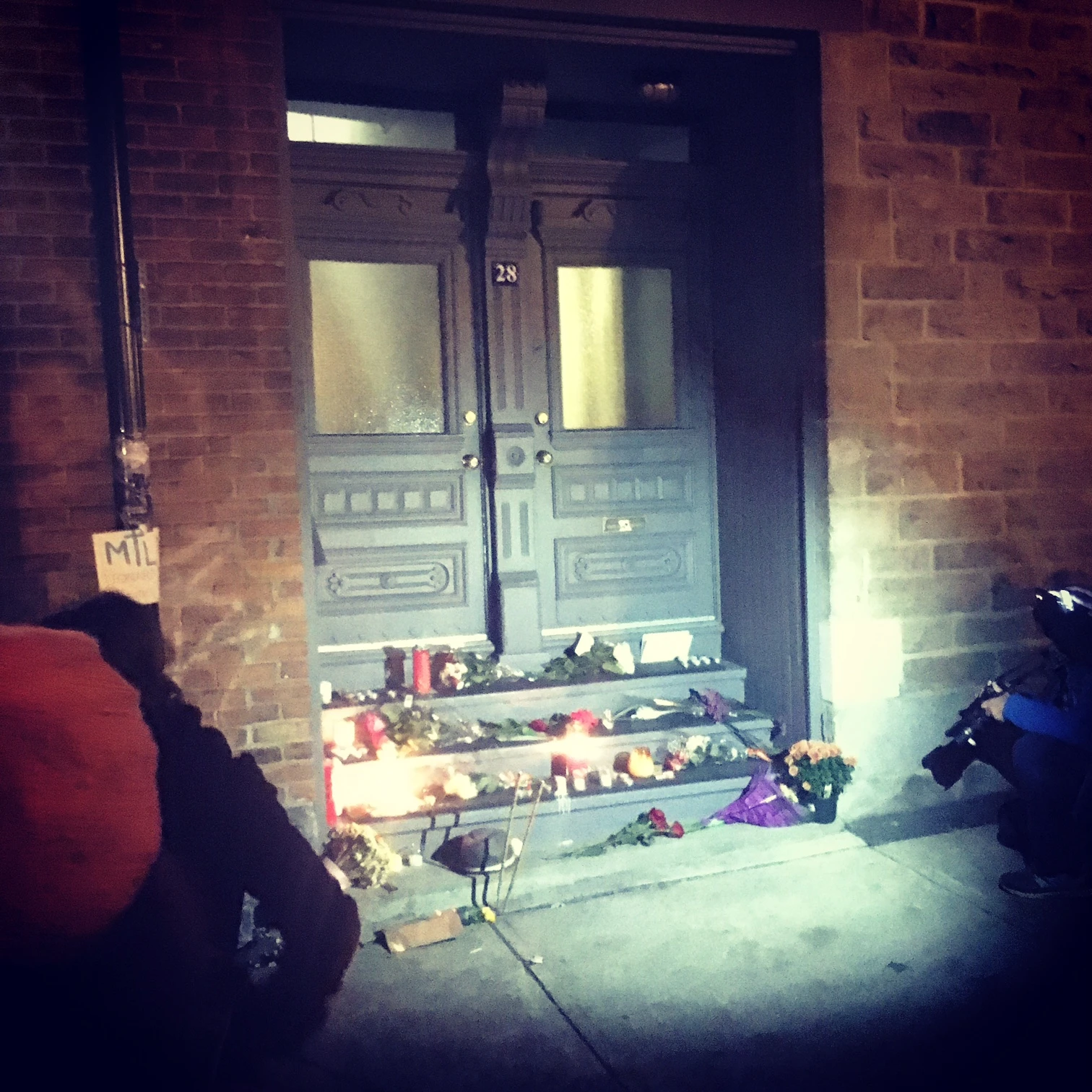 Hier soir, au coin de Vallières et Saint-Dominique à Montréal.