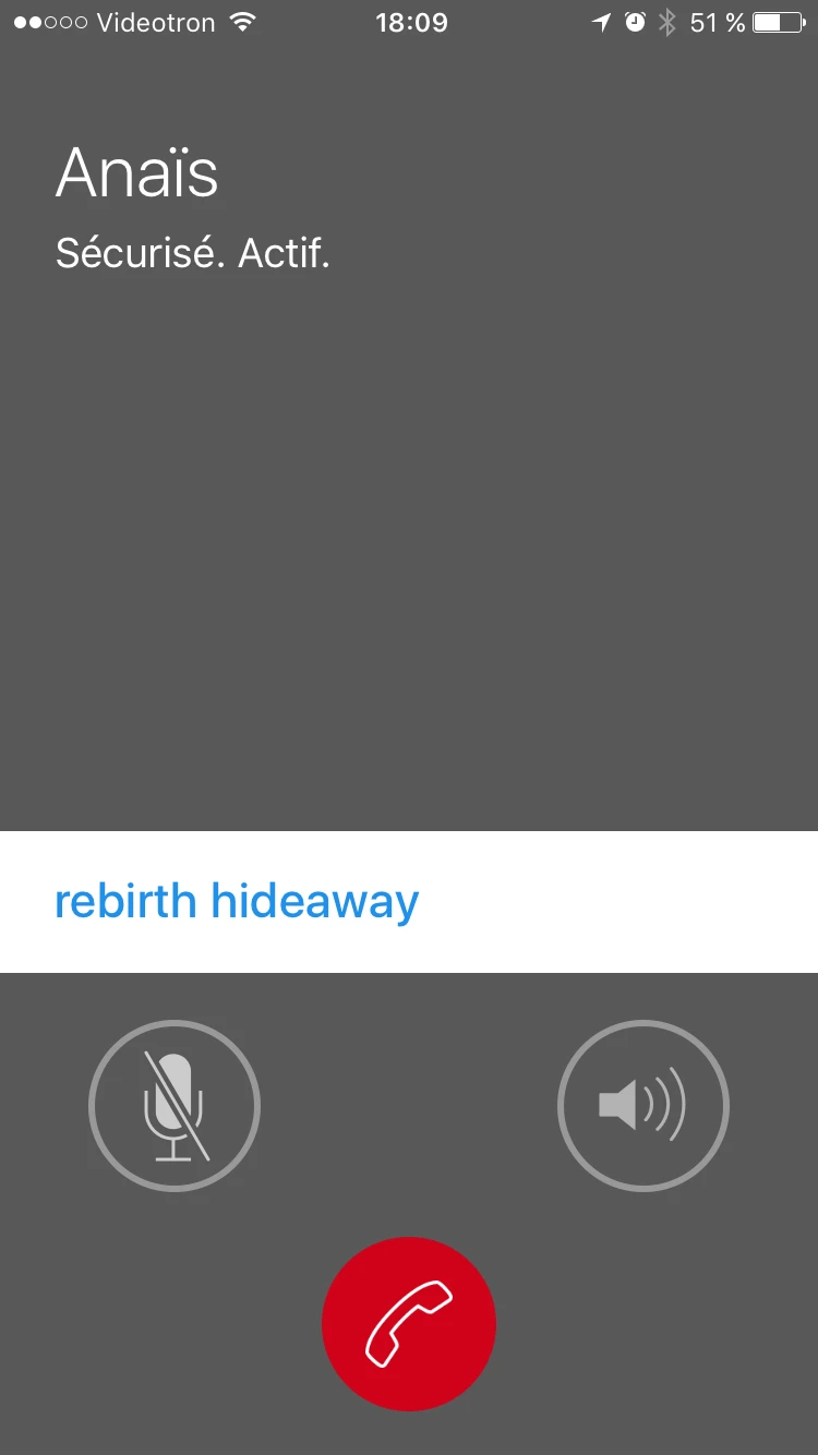 Un appel sécurisé. L’option “rebirth hideaway” vous donne l’option de changer  de serveur “cachette”. Idéal pour l’appel du mardi avec Kim Jong-un.