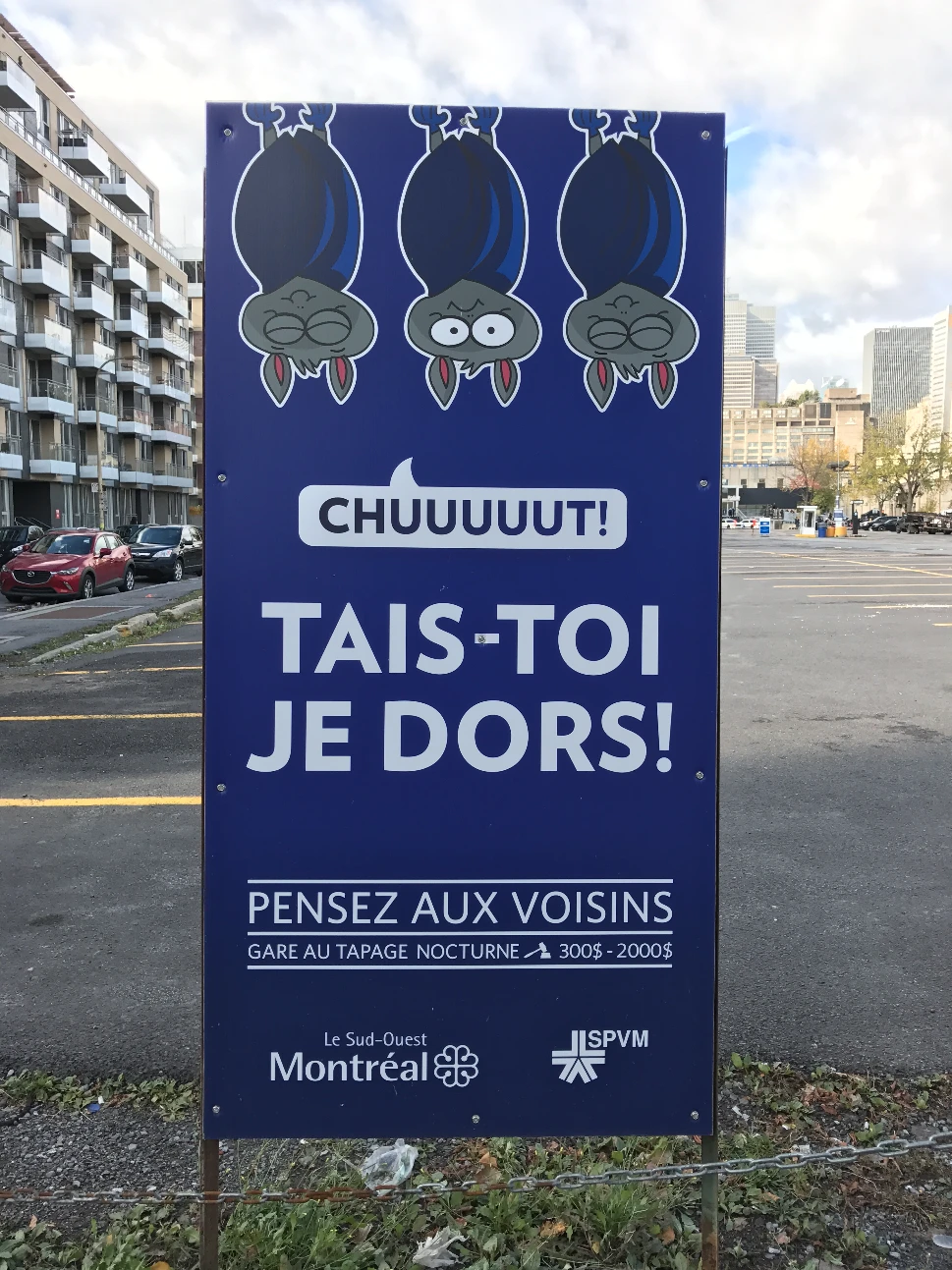 Pensez aux voisins et ne vomissez pas trop bruyamment dans les buissons.