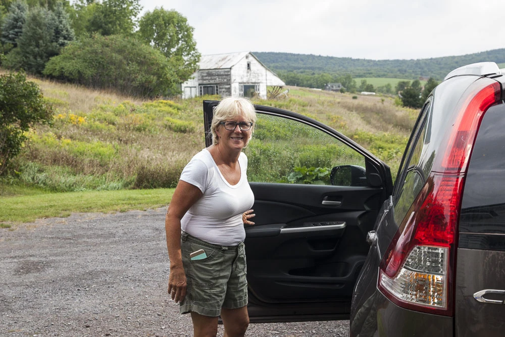 Barbara qui est venue nous rescaper à près de 30 minutes de voiture de son domicile.