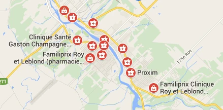 TREIZE pharmacies sur 200 km