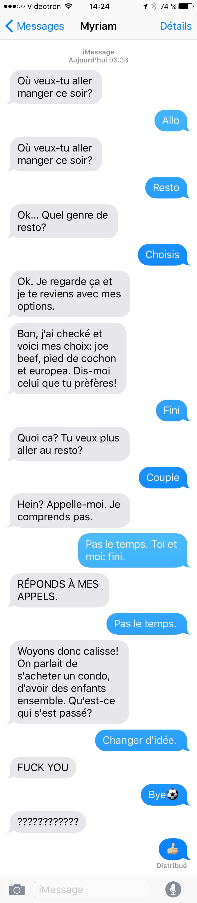 Ça n’a pas de classe, mais ça a le mérite d’être clair.