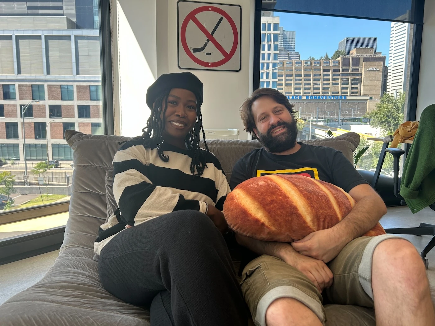 Le journaliste Olivier Boisvert-Magnen et l’illustratrice Niti Marcelle Mueth