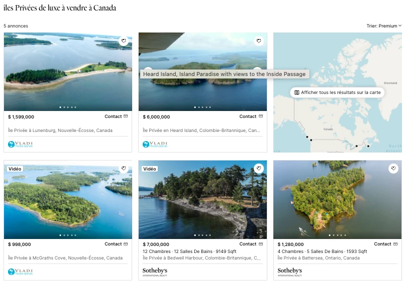 Photo tirée du site web d’immobilier de luxe JamesEdition