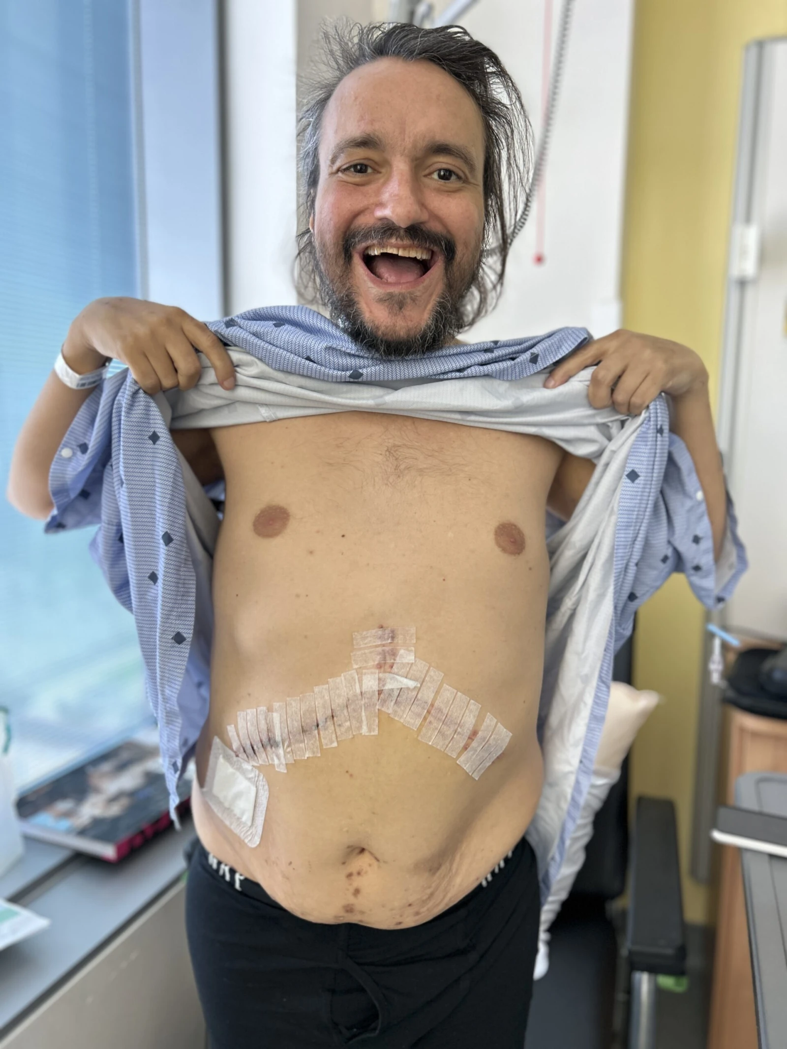 « J’ai un gros sourire à l’envers sur la bédaine »