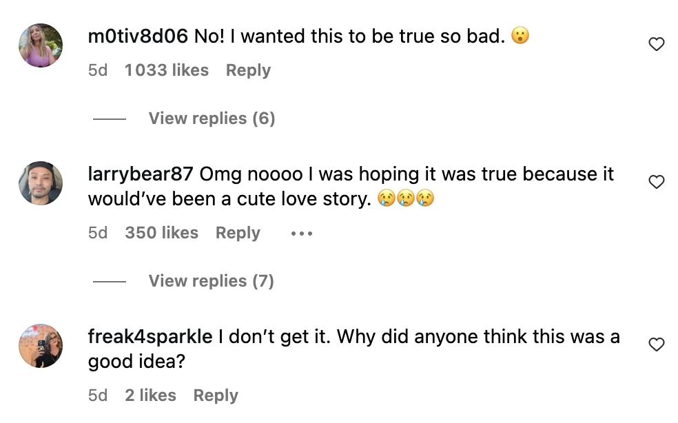 Des internautes éplorés