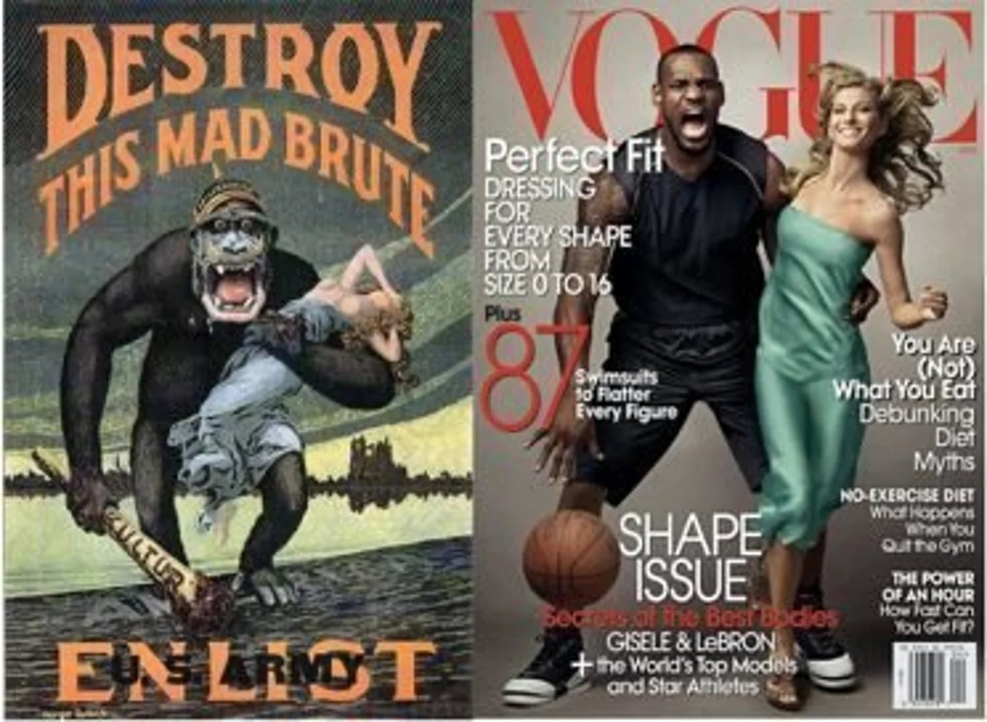 LeBron James et Gisele Bündchen par Annie Leibovitz