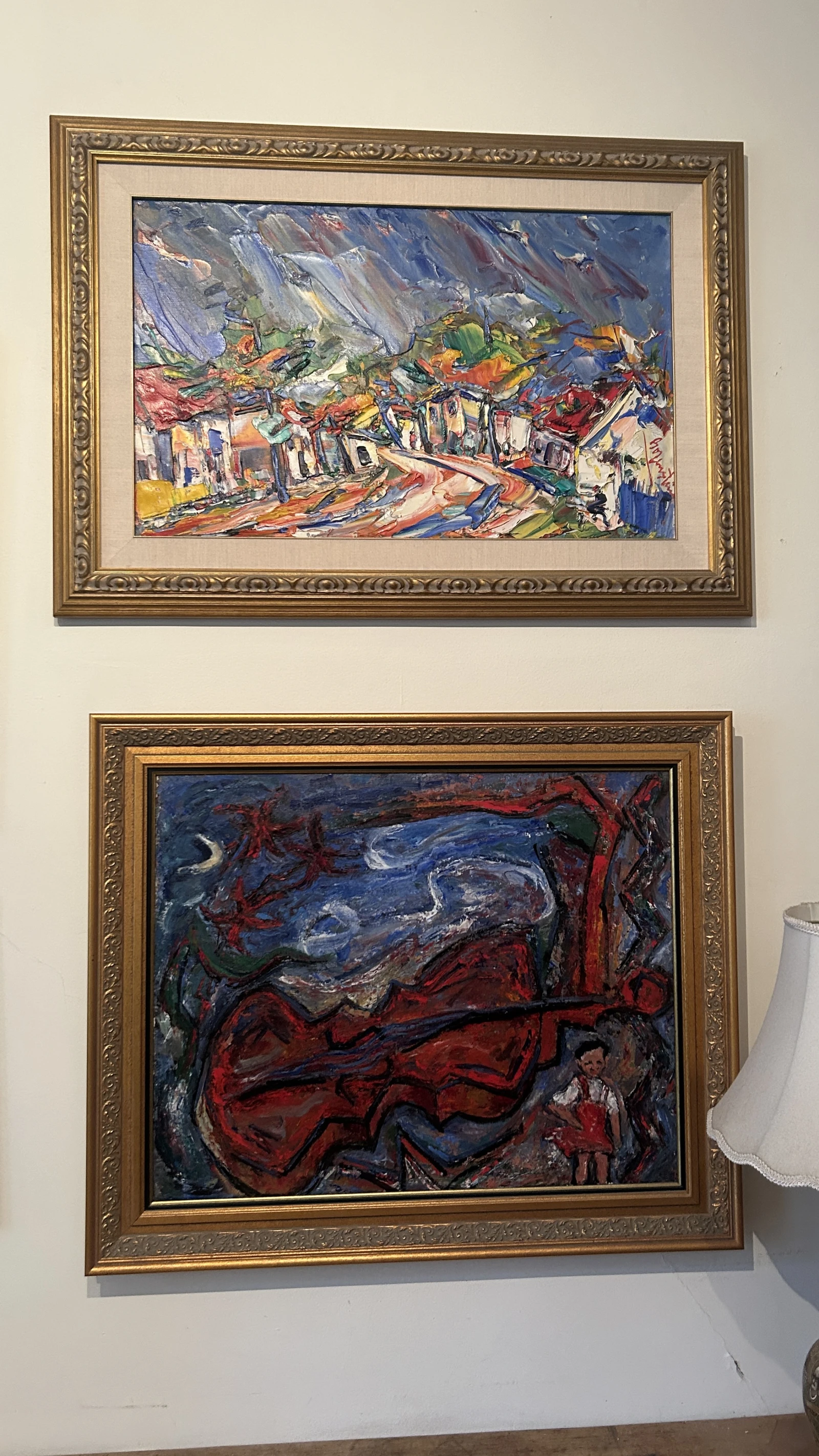 Deux toiles de Sam Borenstein.