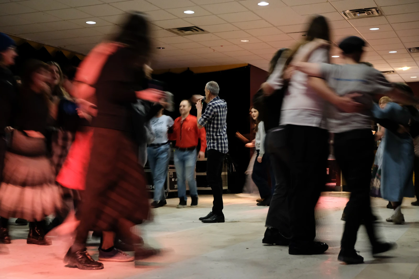 MONTREAL, QUE.: JANVIER 24, 2026—Évenement folk à la Toscadera à Montréal le 24 janvier 2026.   
(Esther Chaumont / URBANIA)