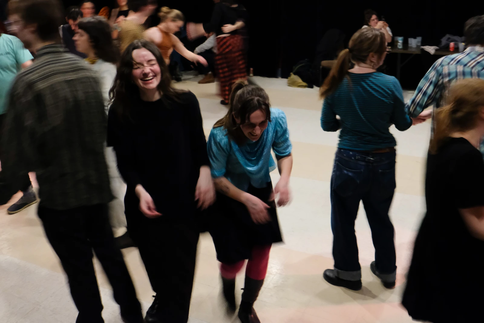 MONTREAL, QUE.: JANVIER 24, 2026—Évenement folk à la Toscadera à Montréal le 24 janvier 2026.   
(Esther Chaumont / URBANIA)