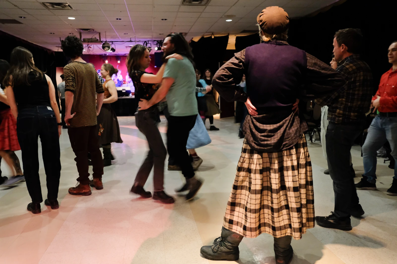 MONTREAL, QUE.: JANVIER 24, 2026—Évenement folk à la Toscadera à Montréal le 24 janvier 2026.   
(Esther Chaumont / URBANIA)