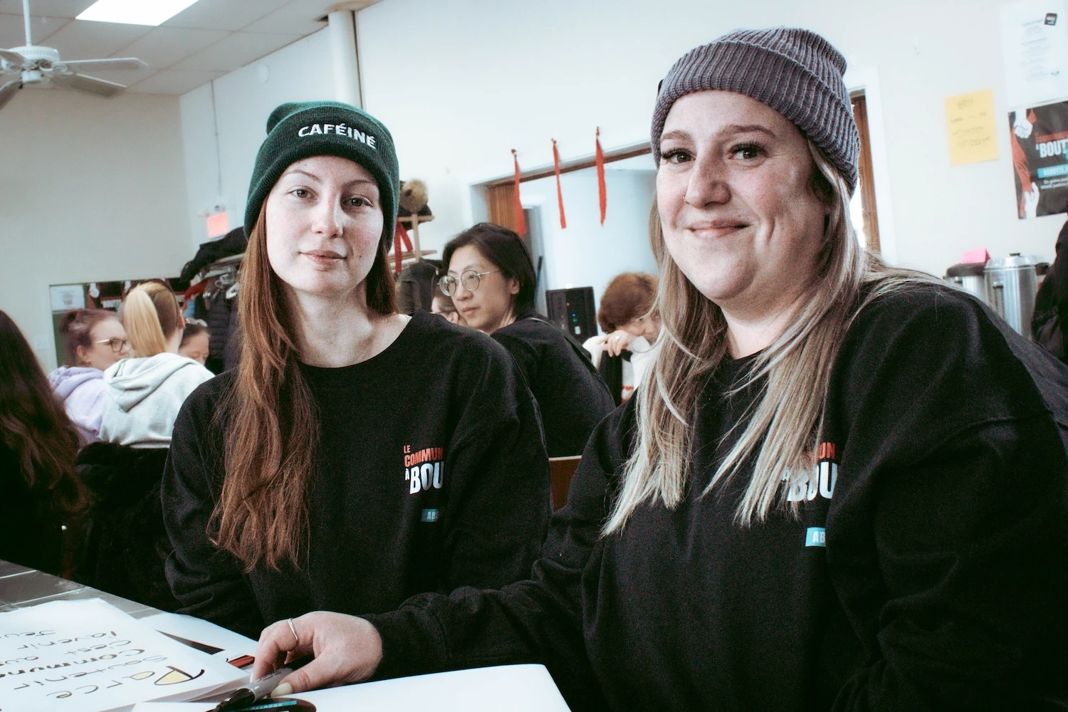 Marie Larose et Jessica Desormeaux, travailleuses de la Maison des Jeunes la Porte Ouverte. 