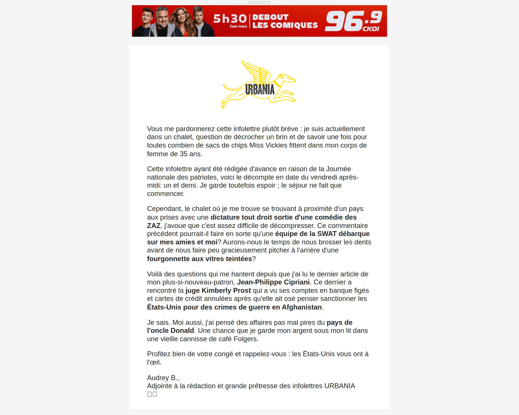 Les États-Unis pourraient-ils geler mon compte en banque?