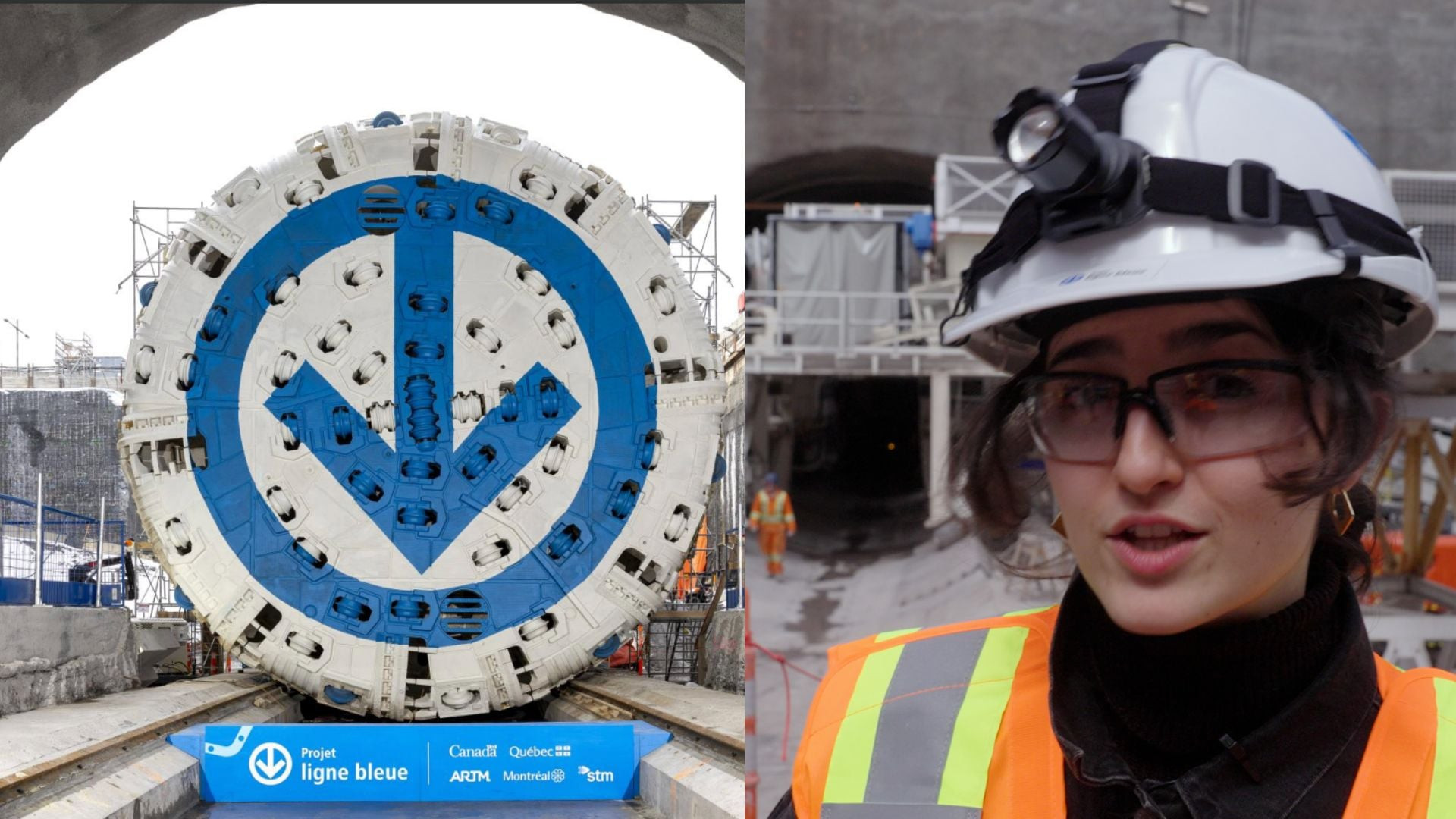 Incursion dans les entrailles de Montréal : un tunnelier appelé Lisette