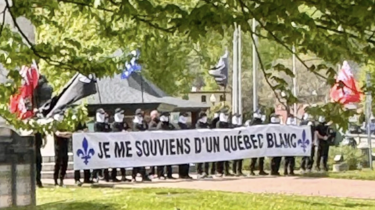 Photo de la manifestation du 31 mai à Shawinigan.