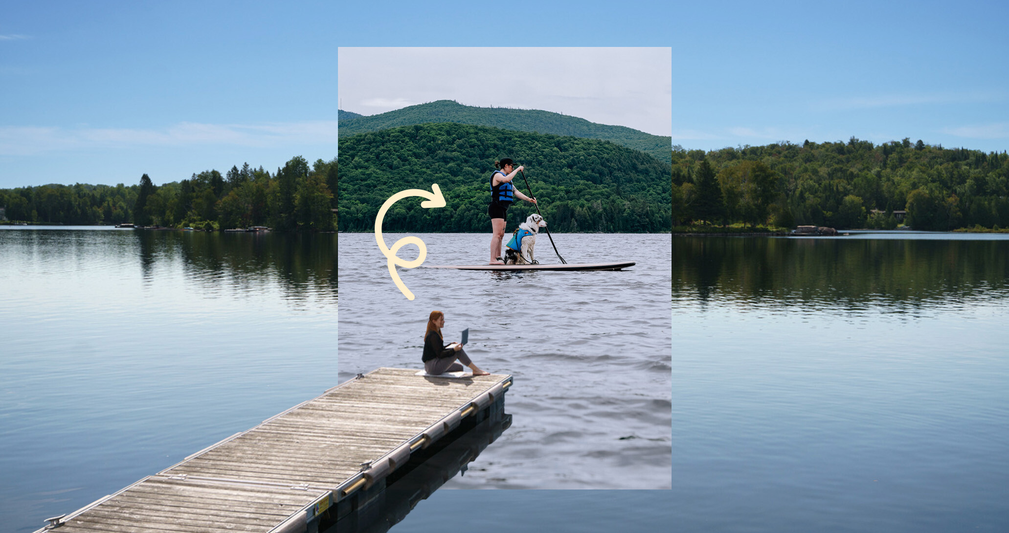 Télétravailler autrement : trois façons de vivre l’été dans les Laurentides