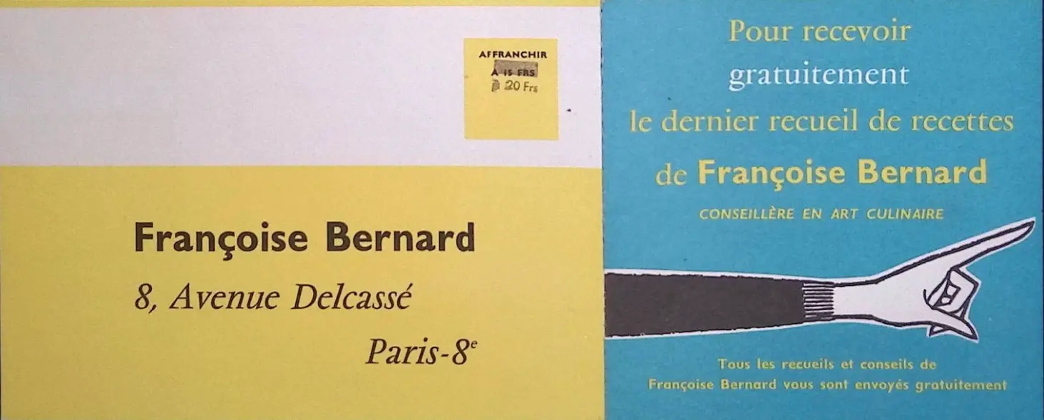 Exemple de carte qu’on pouvait trouver partout pour écrire à Françoise (et son équipe)