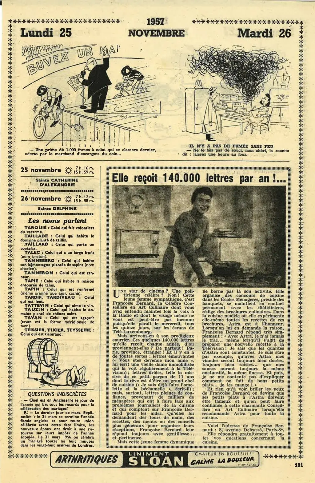 140.000 lettres par an, ça fait un sacré paquet de timbres.