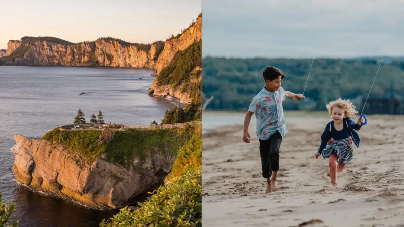 10 activités « pas plates » à faire en famille en Gaspésie