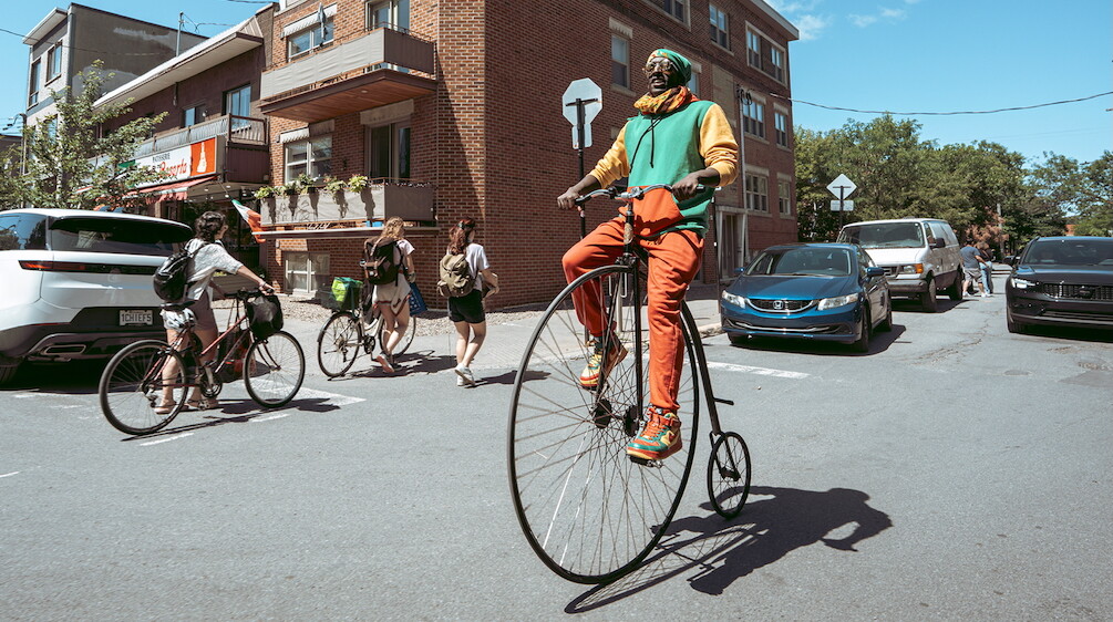 Un rasta en grand-bi