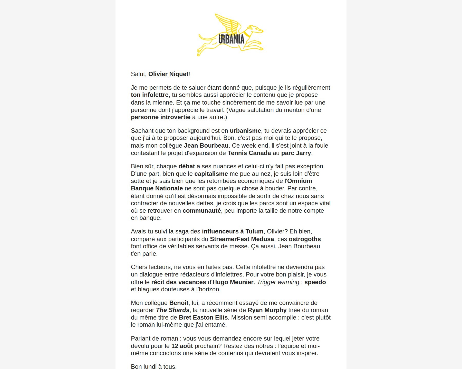 À qui appartiennent les parcs?
