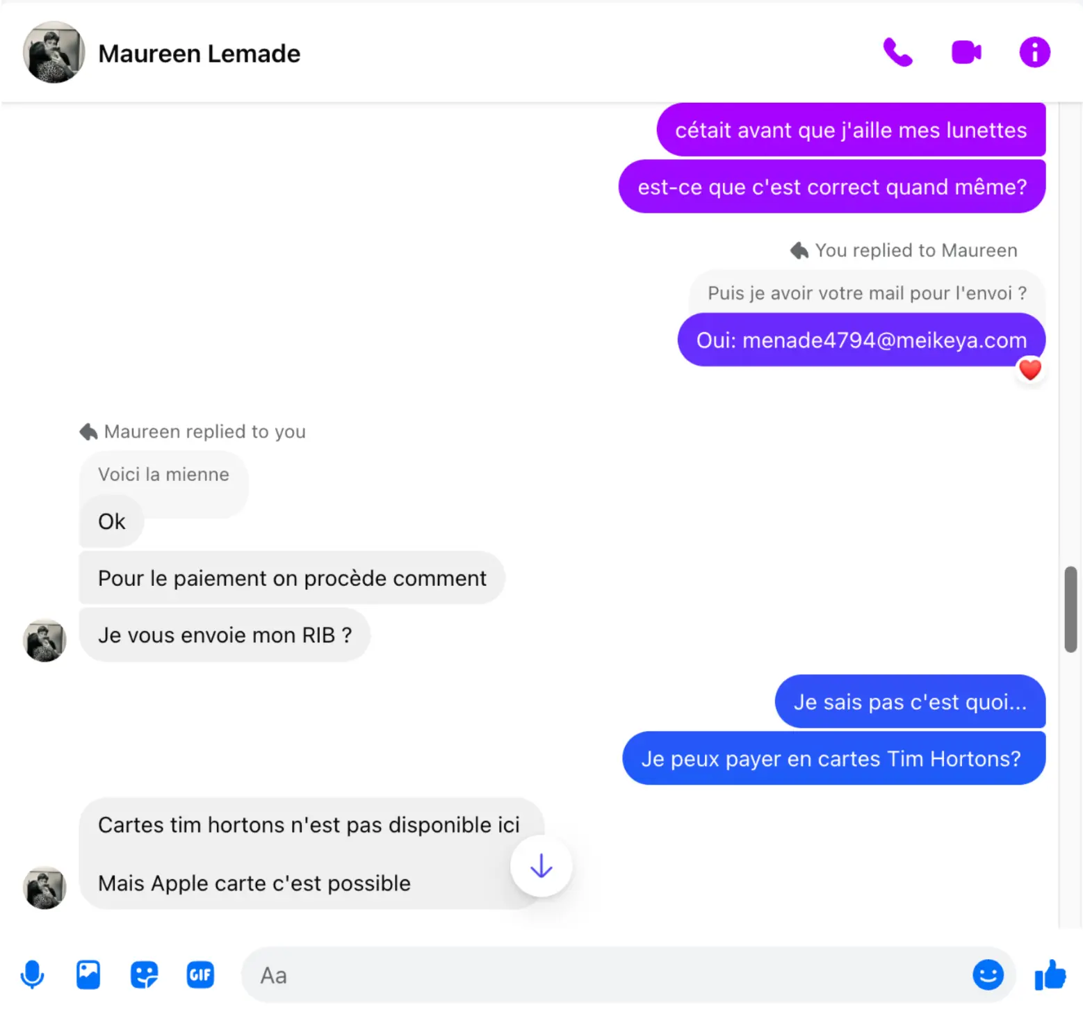 Pour les plus facétieux d’entre vous, sachez que c’était une adresse courriel temporaire. Inutile de m’envoyer des niaiseries.