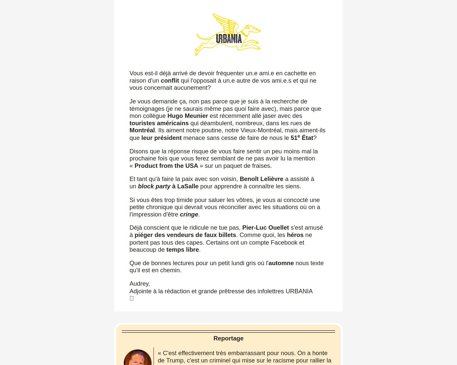 « Il va bien finir par s'étouffer avec son McDo. » ????