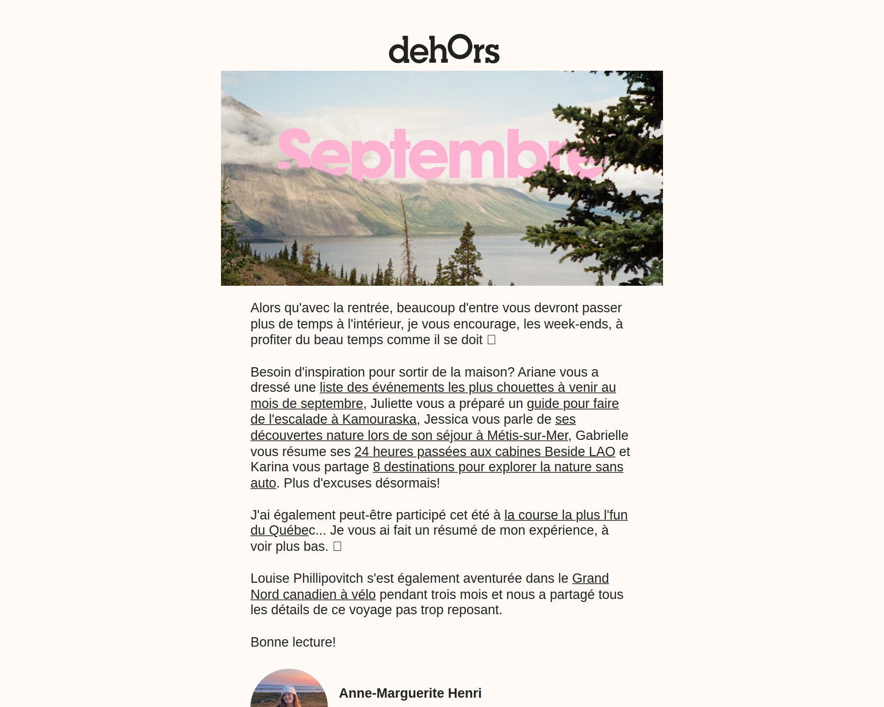 9 événements en plein air pour septembre ????
