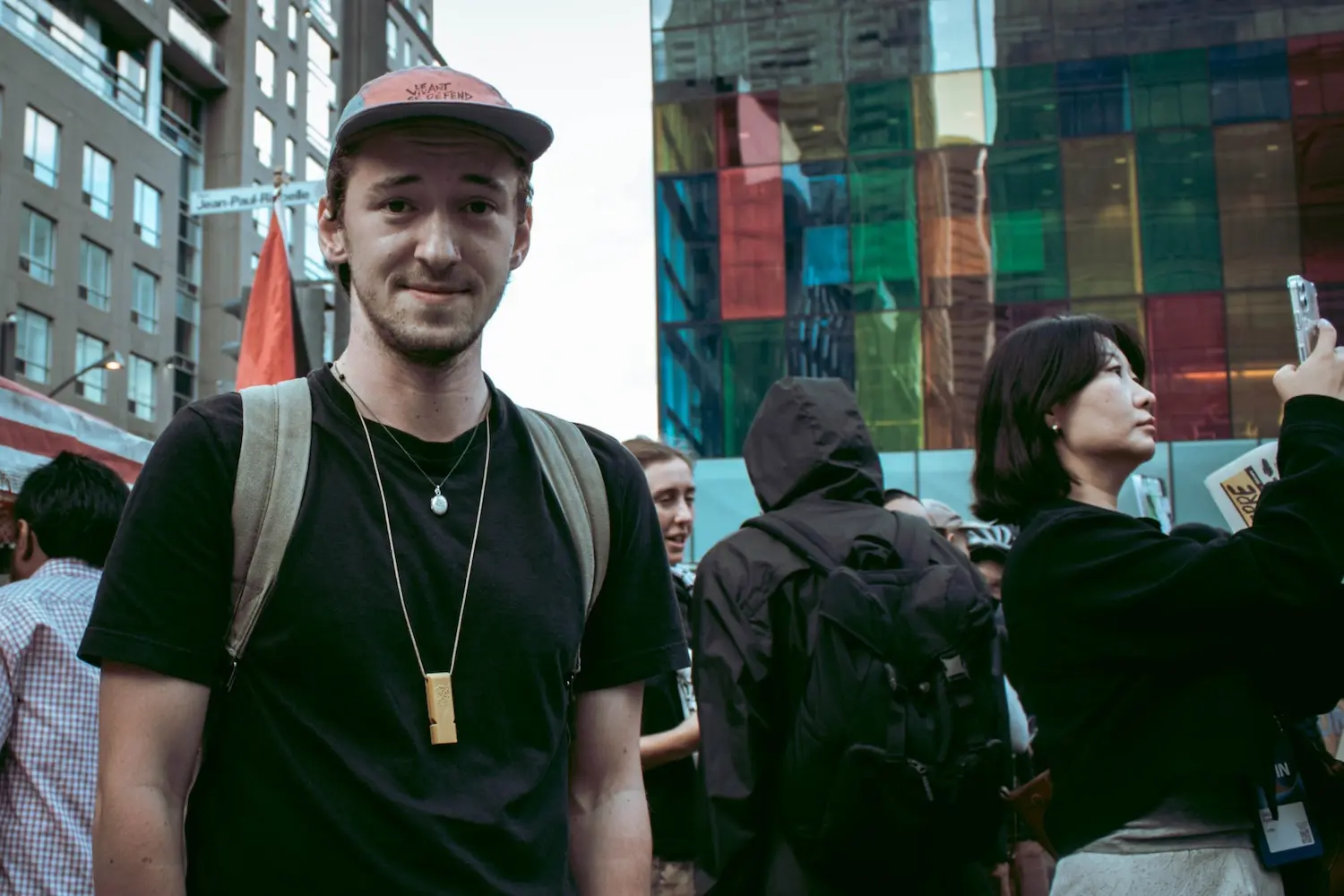 L’activiste écologiste Jacob Pirro. (Photo : Salomé Maari, URBANIA)